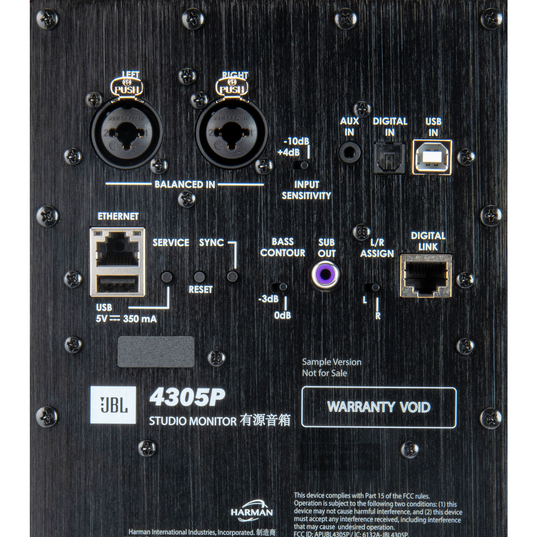 4305P Studio Monitor - Natural Walnut - Powered Bookshelf Loudspeaker System - Detailshot 9